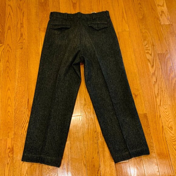 LL Bean Vintage Heavy Tweed Wool Logger Hunting Mackinaw Trousers 36x29 USA Made - Picture 16 of 16